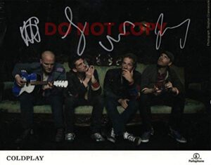 coldplay band reprint signed 8x10" photo #1 chris martin rp