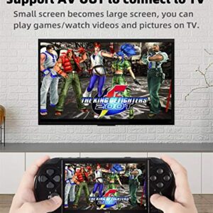 5.1 inch Multi-Function Retro Game Console Handheld Game Console 7700 Games Support Arcade/CPS/fc/SFC/gba/gbc/gb/sega Emulator Games can be archived with Rechargeable Lithium Battery (Black)