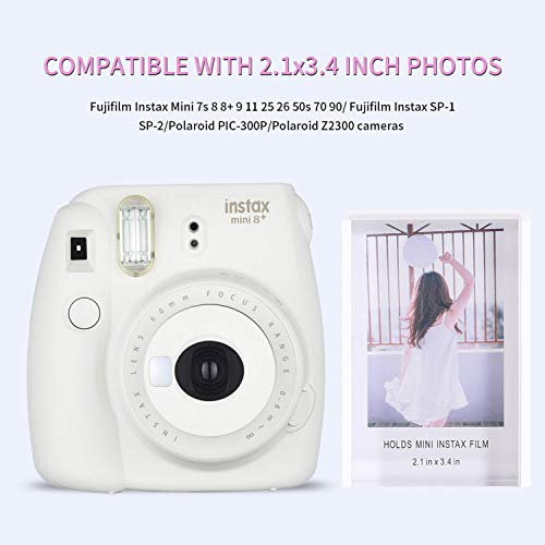 Phattopa Instax Mini Acrylic Picture Frames 2x3, Cute Polaroid Picture Frame, Desktop & Tabletop Picture Frames Set, Mini Instant Photo Frames for Fujifilm & Polaroid Film (3 Pack)