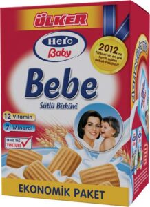 ulker milk bebe biscuits, 800g box, imported, Ülker bebe bisküvisi