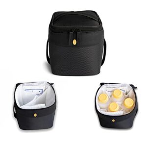 Insulated Breast Milk Cooler Bag - Portable Travel Storage for Breastmilk and Baby Bottles, Ice Pack, Pumped Milk - Small & Portable Carrying Case - Roxwell