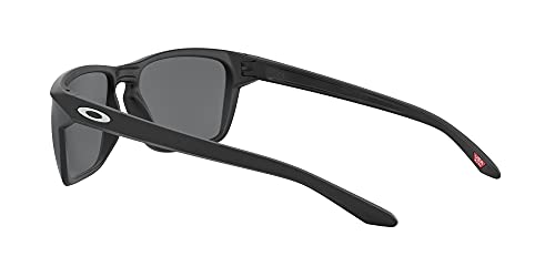 Oakley Men's OO9448F Sylas Low Bridge Fit Rectangular Sunglasses, Matte Black/Prizm Black, 58 mm