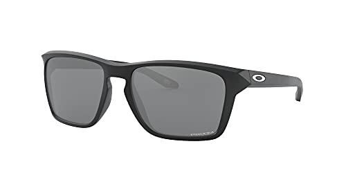 Oakley Men's OO9448F Sylas Low Bridge Fit Rectangular Sunglasses, Matte Black/Prizm Black, 58 mm