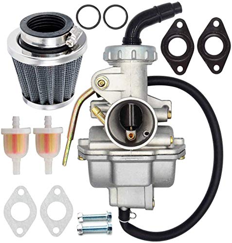 PZ20 Carburetor for Kazuma Baja 50cc 70cc 90cc 110cc 125cc TaoTao 110B NST SunL Chinese Quad 4 stroke ATV 4 wheeler Go kart Dirt Bike Honda CRF50F XL75 CRF80F XR50R│PZ20 Carb with Air Fuel Filter