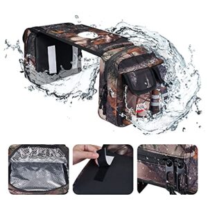 kemimoto atv tank bag waterproof w/cooler atv accessories motorcycle saddle bag compatible with most atv and snowmobile bicycle