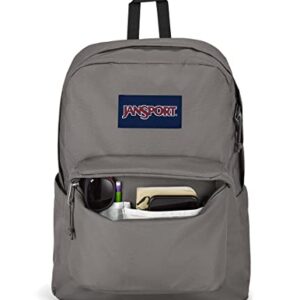 JanSport Superbreak Plus Backpack - Work, Travel, or Laptop Bookbag with Water Bottle Pocket, Graphite Grey