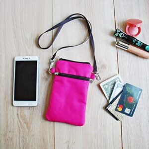 Small Neck Purse Bag Cell Phone, Mini Travel Neck Pouch Wallet, Sleeve Cellphone Case