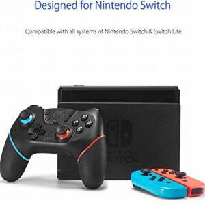 Switch Controller, Wireless Pro Controller for Switch/Switch Lite/Switch OLED, Switch Remote Gamepad with Joystick, Adjustable Turbo Vibration, Ergonomic Non-Slip