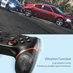 Switch Controller, Wireless Pro Controller for Switch/Switch Lite/Switch OLED, Switch Remote Gamepad with Joystick, Adjustable Turbo Vibration, Ergonomic Non-Slip