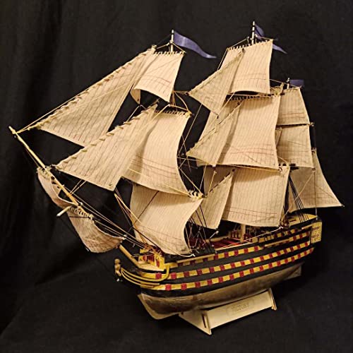 HMS Victory 3D Wooden Puzzle DIY Ship Craft Laser-Cut Model Kits to Build for Adults 1:200