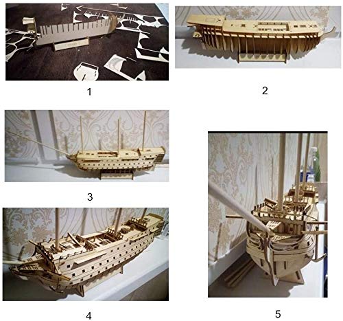 HMS Victory 3D Wooden Puzzle DIY Ship Craft Laser-Cut Model Kits to Build for Adults 1:200