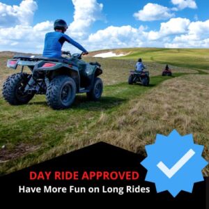 Badass Moto ATV Seat Covers: Motorcycle Seat Cushion. 3DMesh Cooling Air Flow Motorcycle seat pad. Versatile Powersports ATV Seat Protector Stops Hot Seat, Swass. Quick-Dry, Hide Ugly Rips.