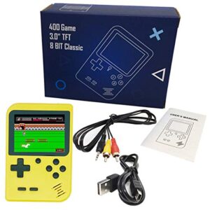 Come-buy Retro Game Console,Handheld Game Console with 400 Classical FC Games 2.8-Inch Color Screen Support for TV Output , Gift Birthday