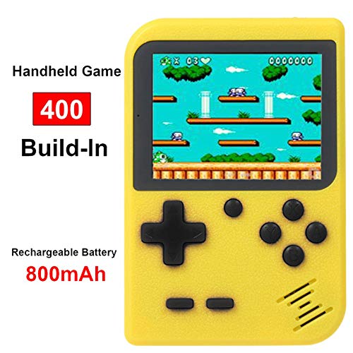 Come-buy Retro Game Console,Handheld Game Console with 400 Classical FC Games 2.8-Inch Color Screen Support for TV Output , Gift Birthday