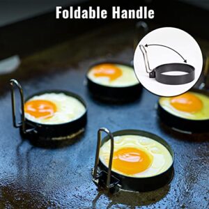 SHINESTAR 6-Piece Griddle Breakfast Kit for Blackstone - Complete Set of Griddle Accessories Including Pancake Batter Dispenser, Bacon Press, and Egg Rings