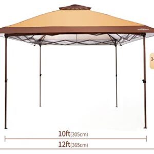 OUTDOOR LIVING SUNTIME Instant Pop Up Patio Gazebo with Full Netting for Family Parties and Outdoor Activities(Netting Sidewalls)