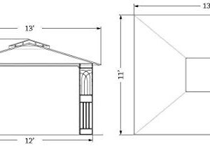 Sunjoy L-GZ798PST-E-A New Regency III Gazebo 10' x 12' with Mosquito Netting