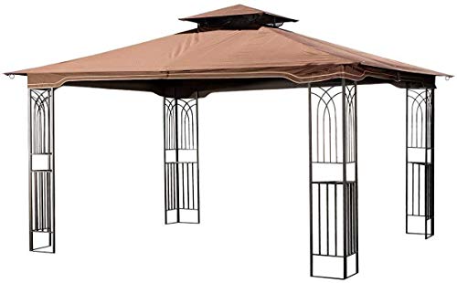 Sunjoy L-GZ798PST-E-A New Regency III Gazebo 10' x 12' with Mosquito Netting