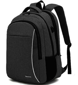baomanyi laptop backpacks travel school backpack for men 17 inch carry on college teen boys backpack water resistant office business back pack lightweight hiking bag with usb charging port