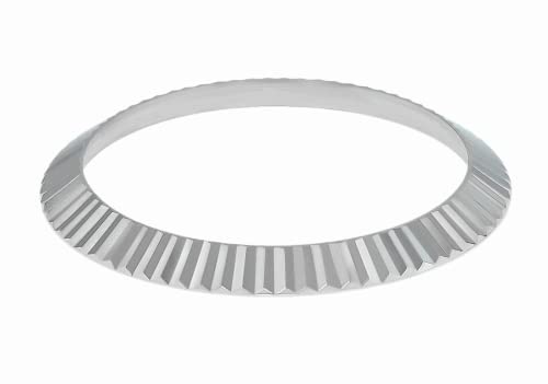 Ewatchparts STAINLESS STEEL FLUTED BEZEL COMPATIBLE WITH ROLEX NEW MODEL 41MM 126300, 126334