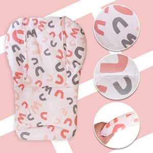 Twoworld High Chair Cushion, Large Thickening Baby High Chair Seat Cushion Liner Mat Pad Cover Breathable (Pink Letters)