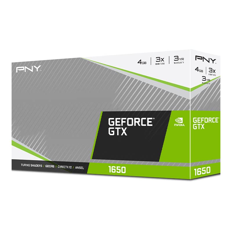 PNY GeForce GTX 1650 4GB GDDR6 Dual Fan Graphics Card