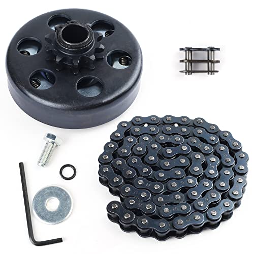 LotFancy Go Kart Clutch 3/4 Bore 10T with #40 41 420 Chain, Centrifugal Clutch Fit for Go Kart Minibike MB165 & MB200, Up to 6.5HP, 1pc Connecting Link Included