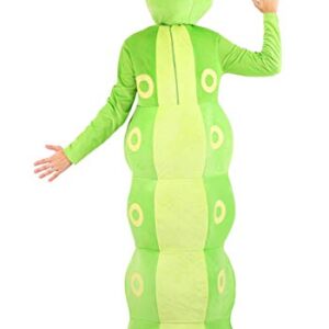 Fun Costumes Green Caterpillar Costume for Adults Storybook Character Plush Caterpillar Suit for Men and Women X-Large