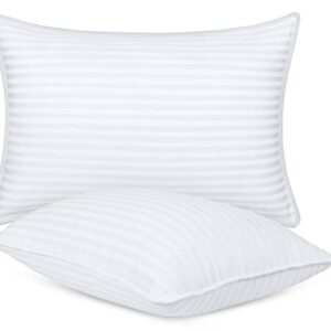 Utopia Bedding Bed Pillows for Sleeping Standard Size (White), Set of 2, Cooling Hotel Quality, for Back, Stomach or Side Sleepers