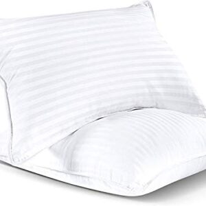 Utopia Bedding Bed Pillows for Sleeping Standard Size (White), Set of 2, Cooling Hotel Quality, for Back, Stomach or Side Sleepers