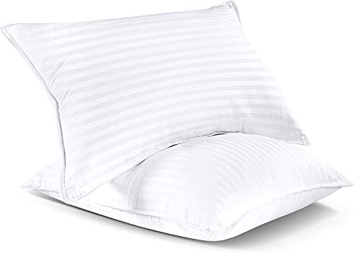 Utopia Bedding Bed Pillows for Sleeping Standard Size (White), Set of 2, Cooling Hotel Quality, for Back, Stomach or Side Sleepers