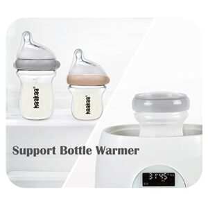 haakaa Gen.3 Natural Glass Baby Bottle 4.2oz/120ml - Wide Neck Anti-Colic Slow Flow Nipple for 0M+ Breastfed Baby, Newborn Registry Essentials,BPA-Free - 1 PK