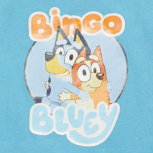 BLUEY & Bingo Little Boys Girls Graphic Short Sleeve T-Shirt Blue 5-6