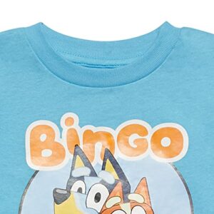 BLUEY & Bingo Little Boys Girls Graphic Short Sleeve T-Shirt Blue 5-6