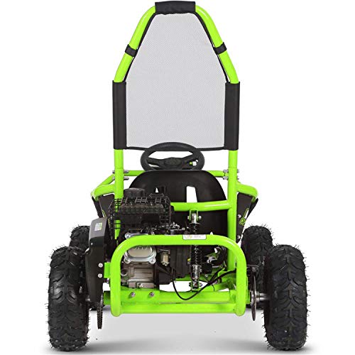 MotoTec Mud Monster 98cc Go Kart Full Suspension Green