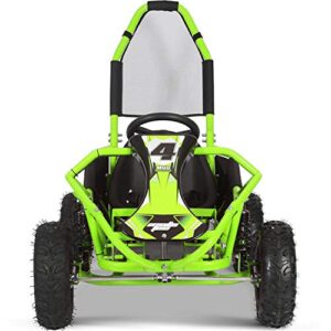 MotoTec Mud Monster 98cc Go Kart Full Suspension Green