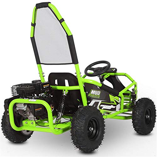 MotoTec Mud Monster 98cc Go Kart Full Suspension Green