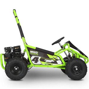 MotoTec Mud Monster 98cc Go Kart Full Suspension Green