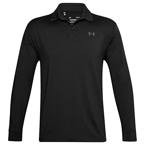 Under Armour Men's Performance Polo 2.0 Long Sleeve T-Shirt , Black (001)/Pitch Gray , XX-Large