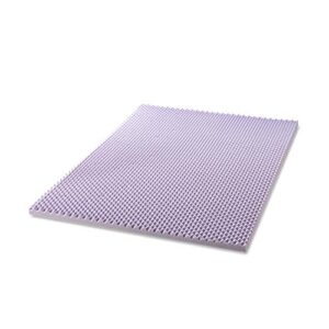 Best Price Mattress 2 Inch Egg Crate Memory Foam Mattress Topper with Soothing Lavender Infusion, CertiPUR-US Certified, Queen