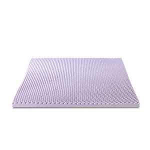 Best Price Mattress 2 Inch Egg Crate Memory Foam Mattress Topper with Soothing Lavender Infusion, CertiPUR-US Certified, Queen