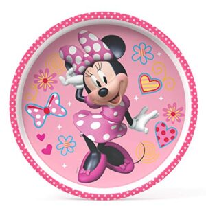 zak designs minnie mouse plate 8 inches set of 2
