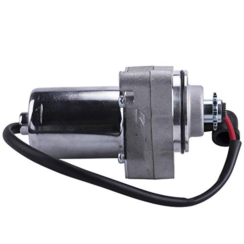 CNCMOTOK 3 Bolt Starter Motor with Line for 50cc 70 cc 90cc 100cc 110cc 125cc 4 Stroke Quad Wheelers ATVs Taotao SSR Roketa Go Karts Pit Bike Jonway SunL Dune Buggy Sandrail Coolster