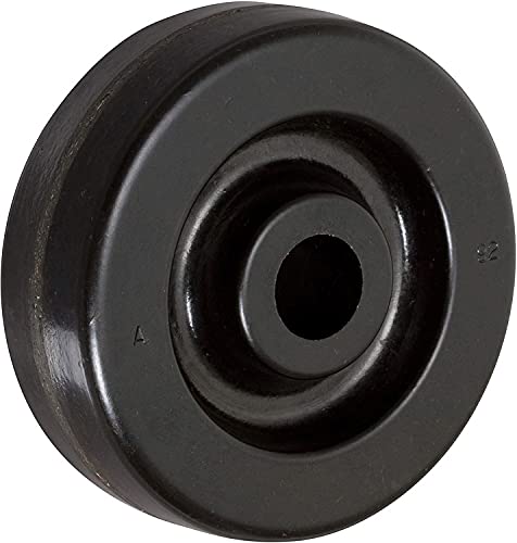 ICON Caster Wheels 6" x 2" PHN Heavy Duty Industrial Casters, Top Plate 4" x 4.5", Black, 2 Rigid 2 Swivel, Non-Marking Phenolic Wheel, Load Capacity 4800 lbs. per Set (4-Pack)