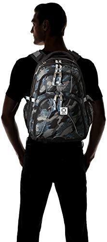 High Sierra Swerve Laptop Backpack, Graffiti/Black/Ash, One Size