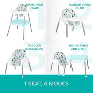 Evenflo 4-in-1 Eat & Grow Convertible High Chair,Polyester