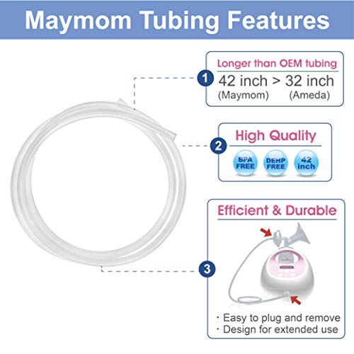 Maymom Pump Parts Work with Spectra S2 Spectra S1, 24mm Flange Valve Tube Bottle Backflow Protector, Not Original Spectra S2 Accessories Spectra Duckbill Valve Spectra Bottle Spectra Flange (24mm)