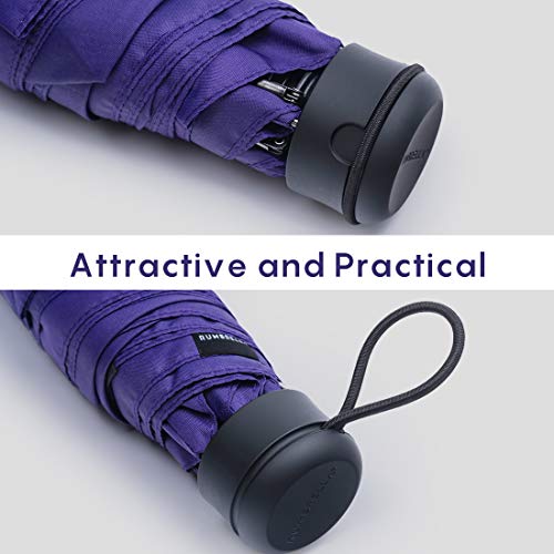 RUMBRELLA Mini Umbrella small UV Umbrella fast dry and Ultra Lightweight, Purple