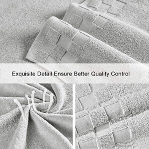 DIAOJIA Bath Towels Gray Towel Soft 6 Piece, Cotton Anti Odor Family Towels, Highly Absorbent Quick-Drying Lightweight Spa Towel for Bathroom 2 Bath Towel 2 Hand Towel 2 Washcloth