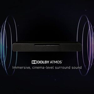 Panasonic SoundSlayer Dolby Atmos Soundbar for TV with Built-in Subwoofer, Small Home Audio Bluetooth-Enabled Speaker, Hi-Res Sound (SC-HTB01),Black